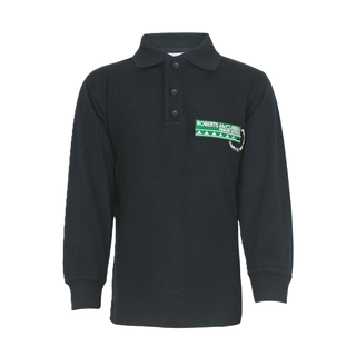 Long Sleeve Polo Shirt - Navy