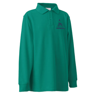 Long Sleeve Polo Shirt - Jade OR Navy