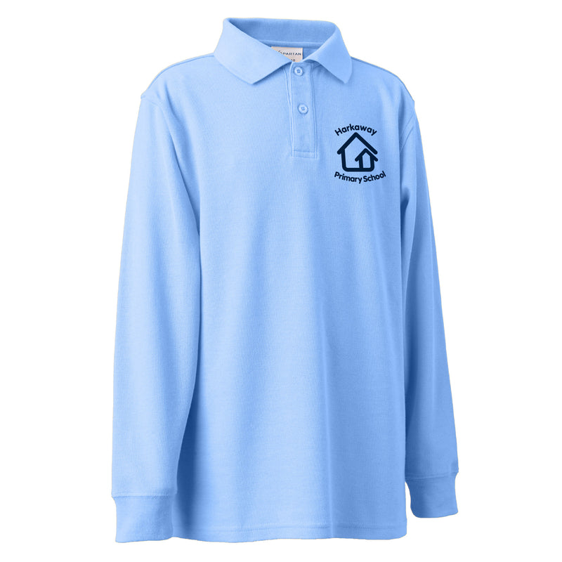 Polo Shirt - Long Sleeve (Sky)