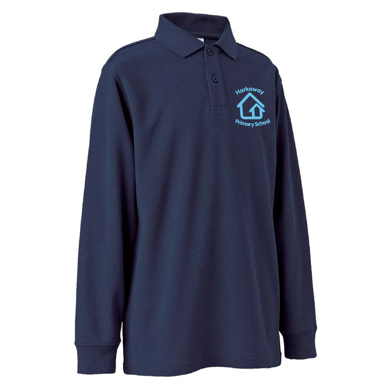 Polo Shirt - Long Sleeve (Navy)