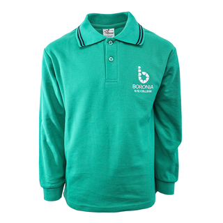 Long Sleeve Polo Shirt.  K-6 (Run Out Line)**