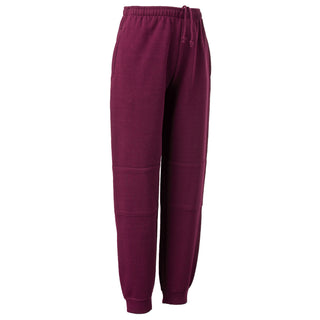 Double Knee Cuff Track Pants - Maroon