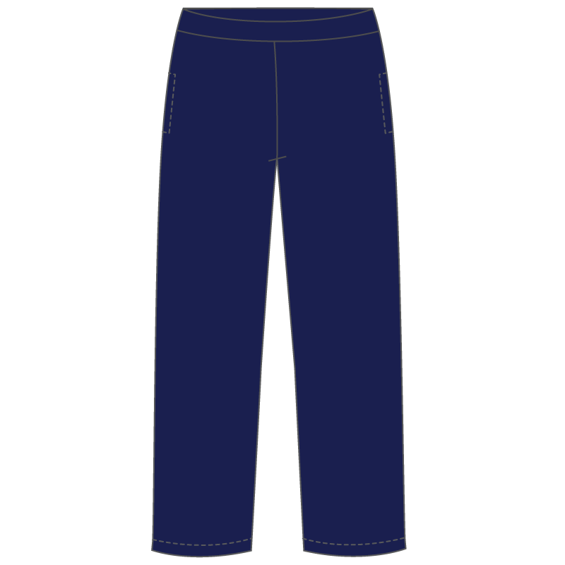 Trackpant Plain Hemmed