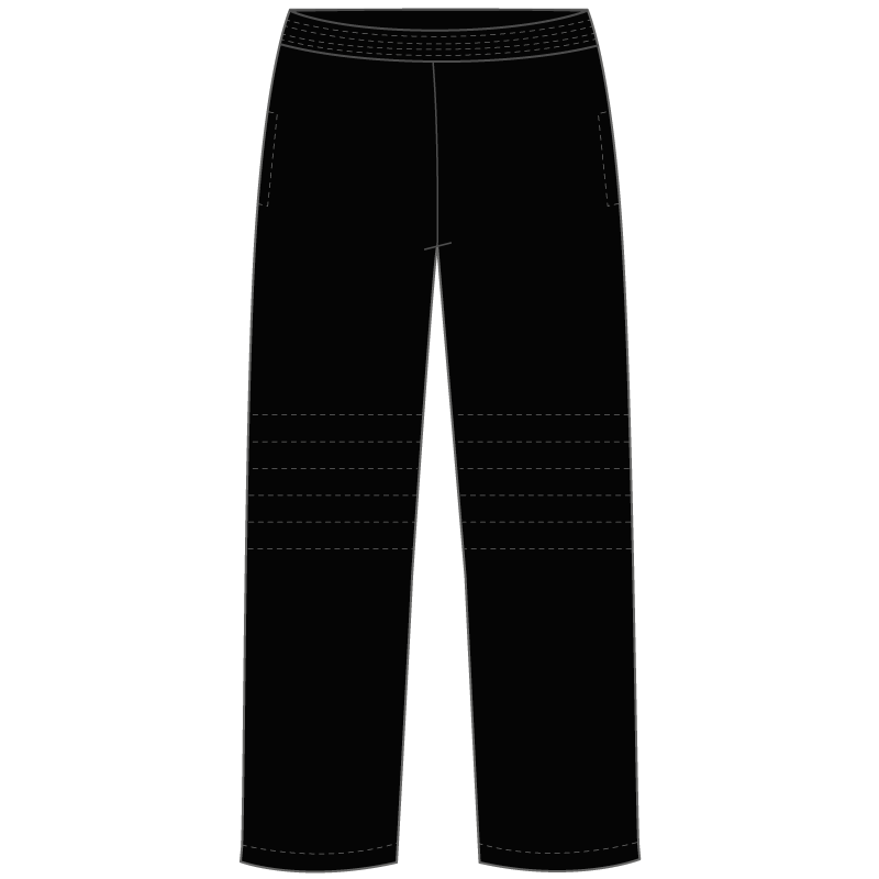 Trackpant Straight Leg Hemmed with Reinforced Knee