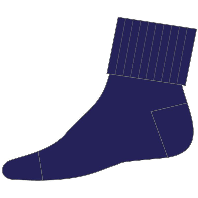 Fold Over Sock (3 pack)